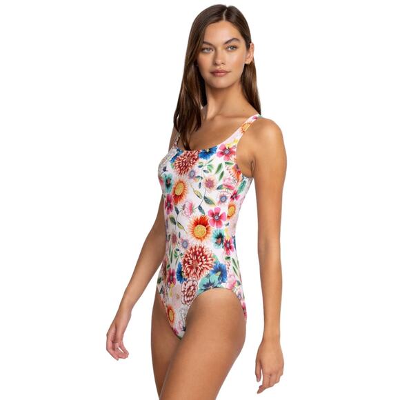 Johnny Was / Mirror Palace Tank One Piece / Boho Floral Swimsuit - Picture 2 of 4